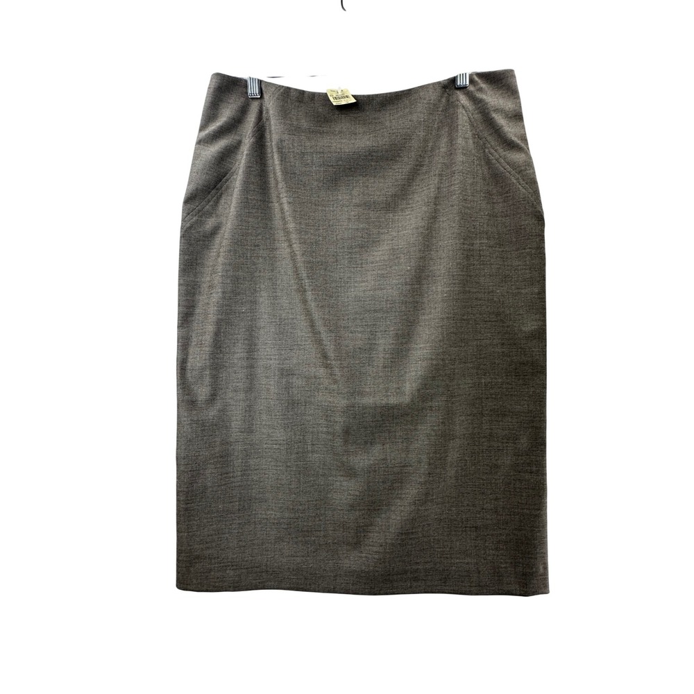 Jones New York Collection Pencil Skirt Stretch Career Brown Women's Size 12